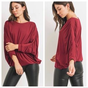 NEW! Shirred Sleeve Top!